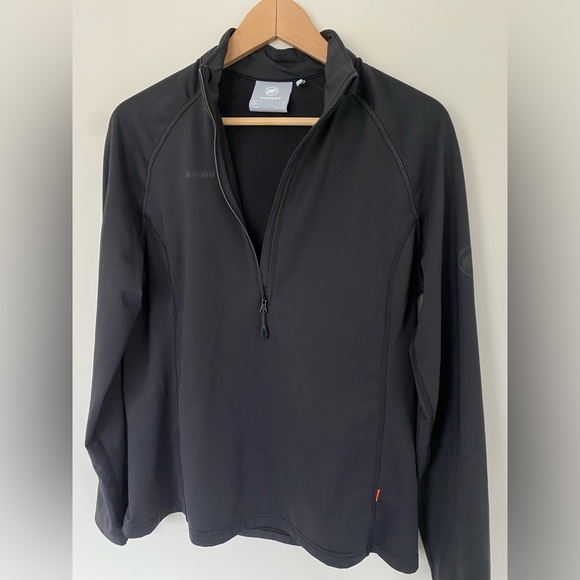 Mammut Snow Mid Layer Half Zip Pullover Long Sleeve Top - Picture 5 of 10